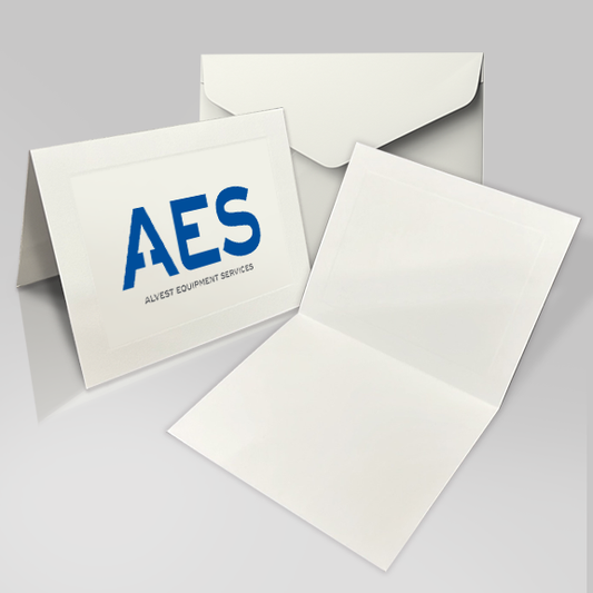 Card - AES - Blank Greeting with Middle Logo and Envelopes