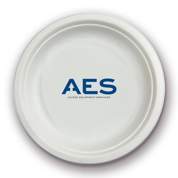 Paper Dessert Plate - AES (Pack of 50)