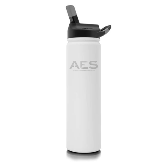 SIC - AES - 27oz White Water Bottle
