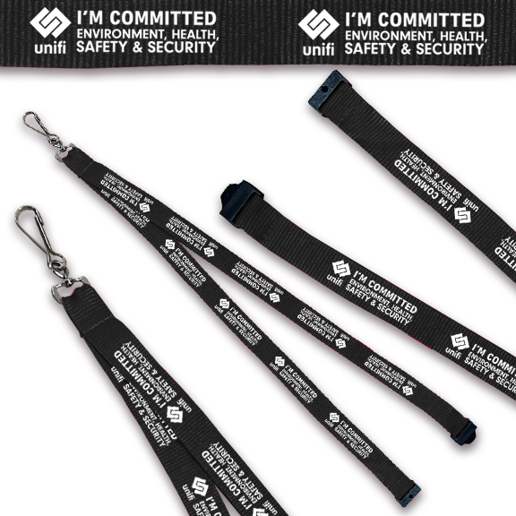 Lanyard - Unifi - Breakaway "I'm Committed"