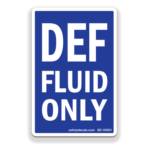 Decal - DEF Fluid Only