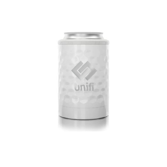 SIC - Unifi - 12oz White Dimpled Can Cooler