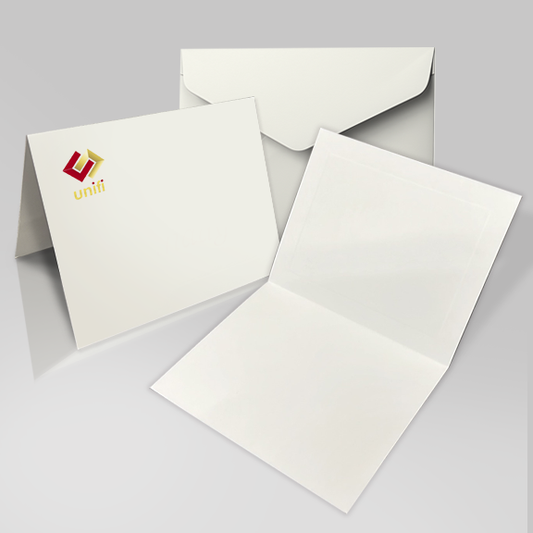 Card - Unifi - Blank Greeting with Corner Logo and Envelopes