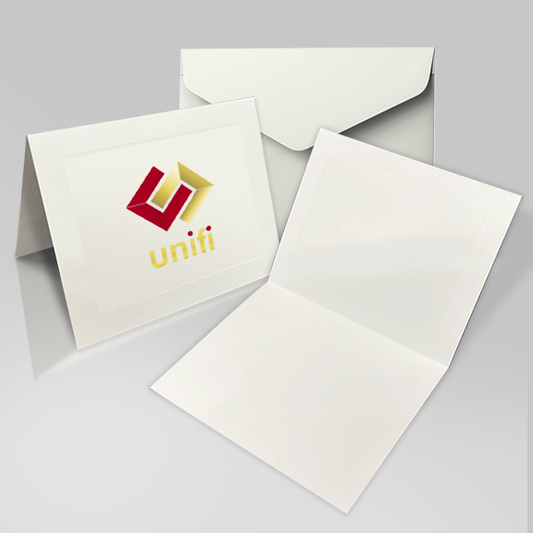 Card - Unifi - Blank Greeting with Middle Logo and Envelopes