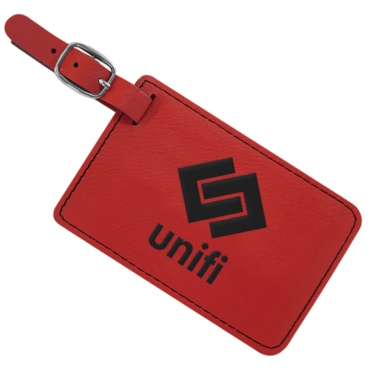Luggage Tag - Unifi - Red Leather