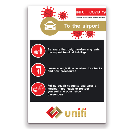 Decal - Unifi - Traffic Safety - Info COVID