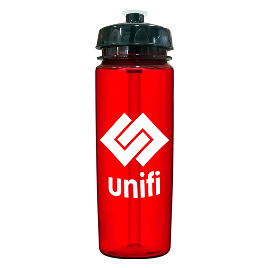 Water Bottle - Unifi - 20oz Red with Black Lid