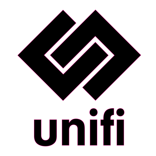 Decal - Unifi - Kiss-Cut Black Stacked Logo