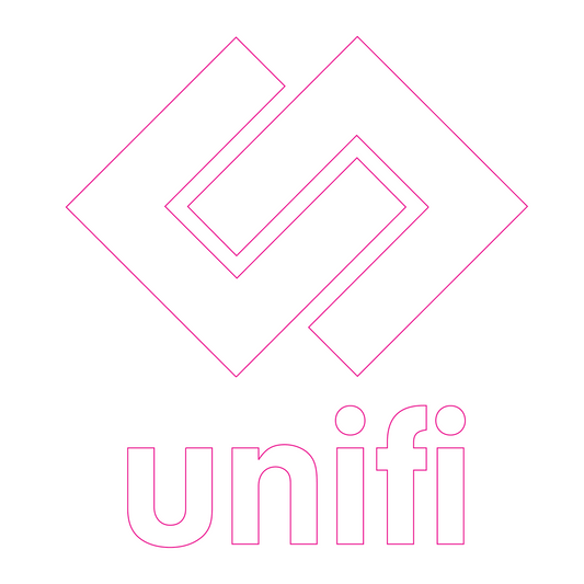 Decal - Unifi - Kiss-Cut White Stacked Logo