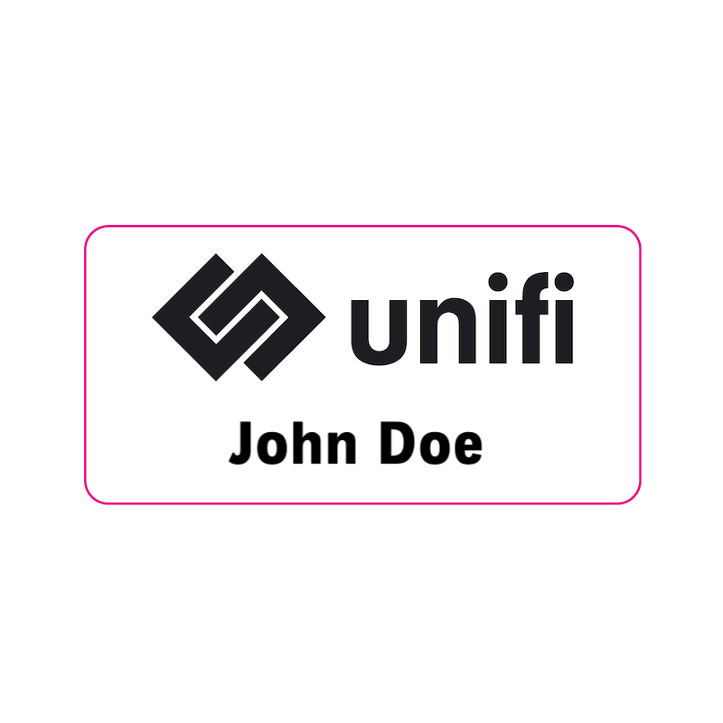 Magnetic Name Tag - Unifi - Customizable