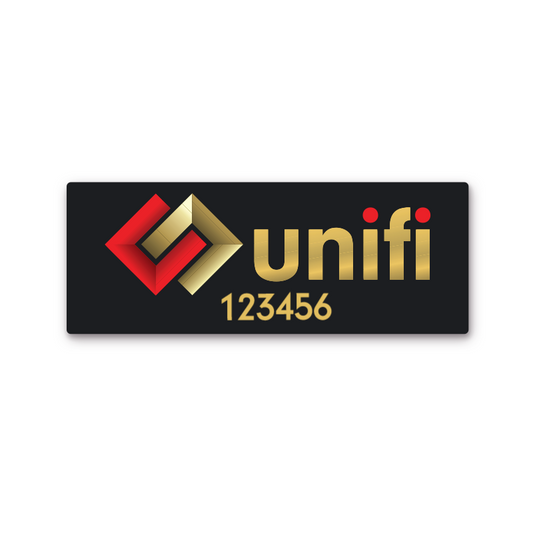 Wheelchair Plate - Unifi - Customizable Rectangle